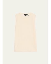 Theory - Regal Merino Wool Crewneck Shell Top - Lyst