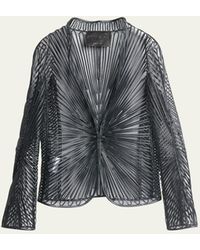 Giorgio Armani - Soutache Single-breasted Leather-embroidered Jacket - Lyst