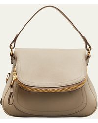 Tom Ford - Jennifer Medium Double Strap Bag In Grained Leather - Lyst