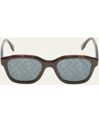 Fendi - Ff-lens Bi-layer Acetate Square Sunglasses - Lyst