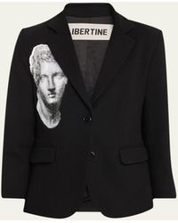 Libertine - Cupid And Psyche Blazer Jacket With Printed Detail - Lyst