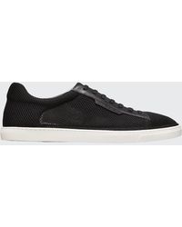 Giorgio Armani - Mesh & Leather Low-Top Sneakers - Lyst