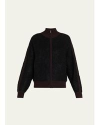 6397 - Zip-Up Bouclé Track Jacket - Lyst