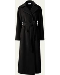 Akris Punto - Long Double-breast Belted Wool-cashmere Coat - Lyst