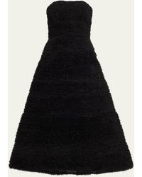 Carolina Herrera - Embellished Tulle Strapless Fit-&-flare Dress - Lyst