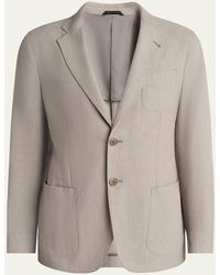 Giorgio Armani - Linen Upton Jacket - Lyst