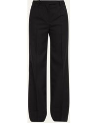 The Row - Banew Pinstripe Wool Wide-leg Trousers - Lyst
