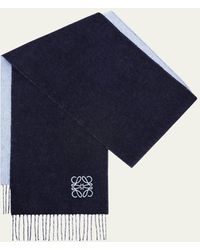 Loewe - Bicolor Wool-blend Scarf - Lyst