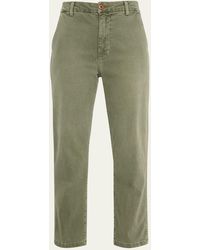 Amo Denim - Easy Relaxed Straight-leg Crop Trousers - Lyst