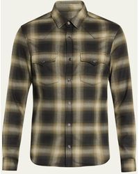 Monfrere - Eastwood Plaid-print Western Shirt - Lyst