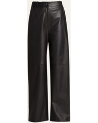 Loulou Studio - Noro Wide-leg Leather Pants - Lyst