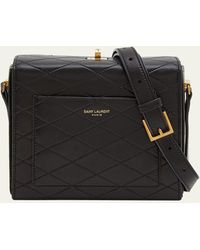 Saint Laurent - Mini Square Crossbody Bag In Quilted Leather - Lyst