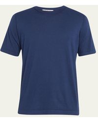 FIORONI CASHMERE - Cotton Cashmere Crewneck T-shirt - Lyst