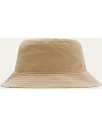 Burberry - Gabardine Reversible Check-Print Bucket Hat - Lyst