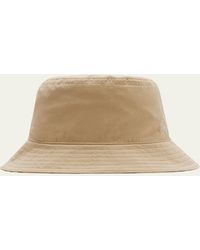 Burberry - Gabardine Reversible Check-Print Bucket Hat - Lyst