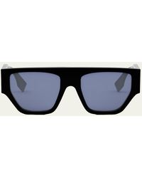 Fendi - O'lock Flat-top Nylon Cat-eye Sunglasses - Lyst