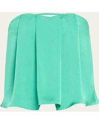 Ramy Brook - Kennedi Strapless Cropped Blouse - Lyst
