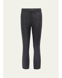 L'Agence - Ketra Baby Bootcut Leather Trousers - Lyst