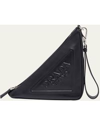 Prada - Grace Triangle Leather Pouch - Lyst