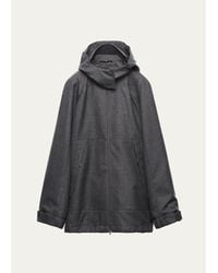 Prada - Straight Fit Wool Jacket - Lyst