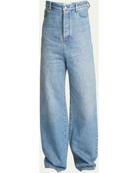 Loewe - Wide-leg Denim Jeans - Lyst