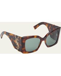 Saint Laurent - Blaze Acetate Cat-eye Sunglasses - Lyst