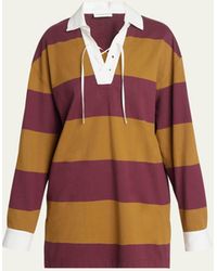 Dries Van Noten - Chu Oversize Striped Polo Shirt - Lyst