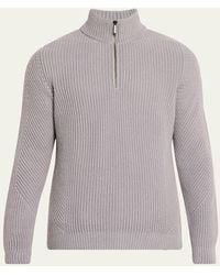 Iris Von Arnim - Redon Stonewashed Cashmere Half-Zip Sweater - Lyst