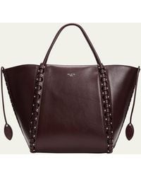 Alaïa - Le Hinge Small Studded Leather Tote Bag - Lyst