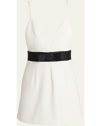 Dolce & Gabbana - Lana Mini Dress With Bow Waist - Lyst