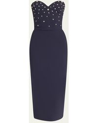 La Petite Robe Di Chiara Boni - Mahta Strapless Crystal-Embellished Midi Dress - Lyst