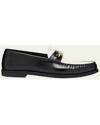 Amiri - Two-Tone Leather Ma Chain Bit Loafers - Lyst