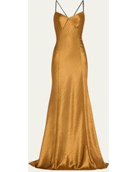 Jason Wu - Hammered Satin Backless Gown - Lyst
