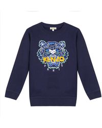 KENZO Signature Tiger Sweatshirt - Blue