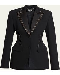 Versace - Studded Single-Breasted Jacket - Lyst