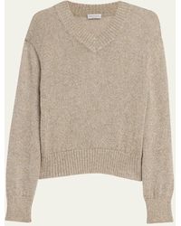 Brunello Cucinelli - Shiny Shetland Mohair Wool Sweater - Lyst