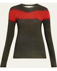 Jason Wu - Painted Stripe Jersey Long-Sleeve Top - Lyst