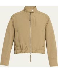 Vince - Cropped Bomber Jacket - Lyst