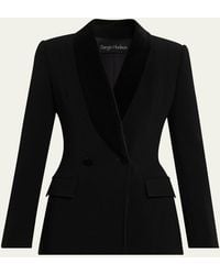 Sergio Hudson - Velvet Shawl Collar Tuxedo Blazer - Lyst