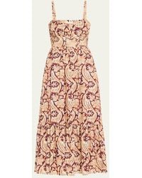 Ulla Johnson - Nadine Sweetheart Cami Midi Dress - Lyst