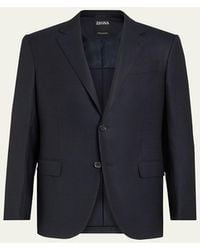 ZEGNA - Solid Trofeo Wool Regular-Fit Blazer Jacket - Lyst
