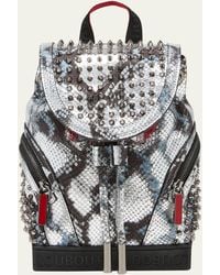Christian Louboutin - Explorafunk Amazonia And Spikes Small Backpack - Lyst