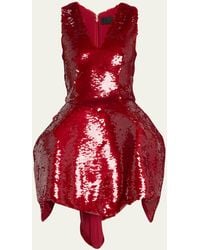 Puppets and Puppets - Caroline Sequined Twin Hip Mini Dress - Lyst