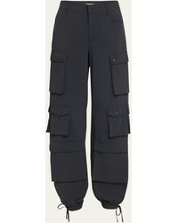 Alice + Olivia - Olympia Mid-rise Ankle-tie Cargo Pants - Lyst