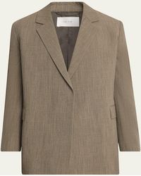 The Row - Devlin Wool Concealed-Front Blazer - Lyst