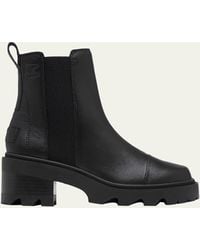 Sorel - Joan Now Leather Chelsea Ankle Boots - Lyst