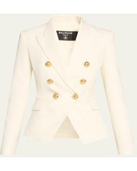 Balmain - Classic Double-Breasted Fitted Wool Jacket - Lyst