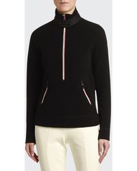 Moncler Mock Sweater W/ Zippers - Black