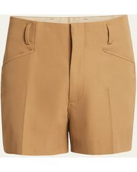 Dries Van Noten - Wool-blend Suiting Shorts - Lyst