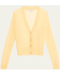 Brunello Cucinelli - Mohair Wool Open-knit Button-front Cardigan - Lyst